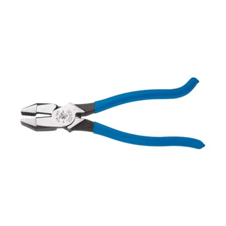 Pliers Made in USA Side Cutters are Heavy-Duty 9-Inch Ironworker Pliers for Rebar ACSR Screws Nails and Most Hardened Wire
Pliers Made in USA Side Cutters are Heavy-Duty 9-Inch Ironworker Pliers for Rebar ACSR Screws Nails and Most Hardened Wire
