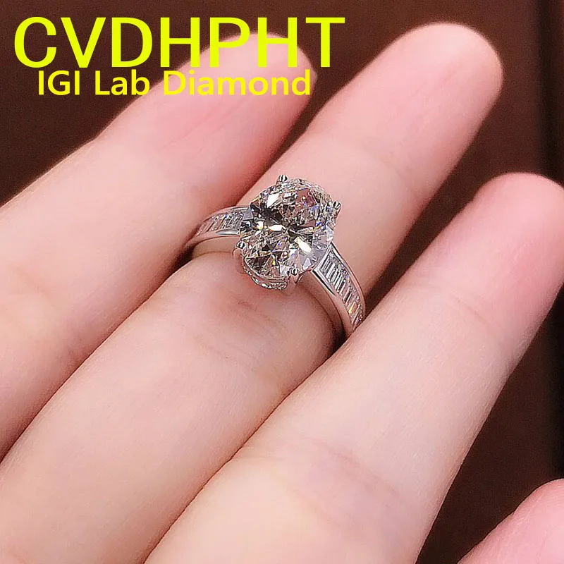 Роскошное кольцо Platiunm Pt950 из белого золота с бриллиантом, выращенное в лаборатории, IGI, овальная огранка, цвет D, свадебное обручальное кольцо
Роскошное кольцо Platiunm Pt950 из белого золота с бриллиантом, выращенное в лаборатории, IGI, овальная огранка, цвет D, свадебное обручальное кольцо 