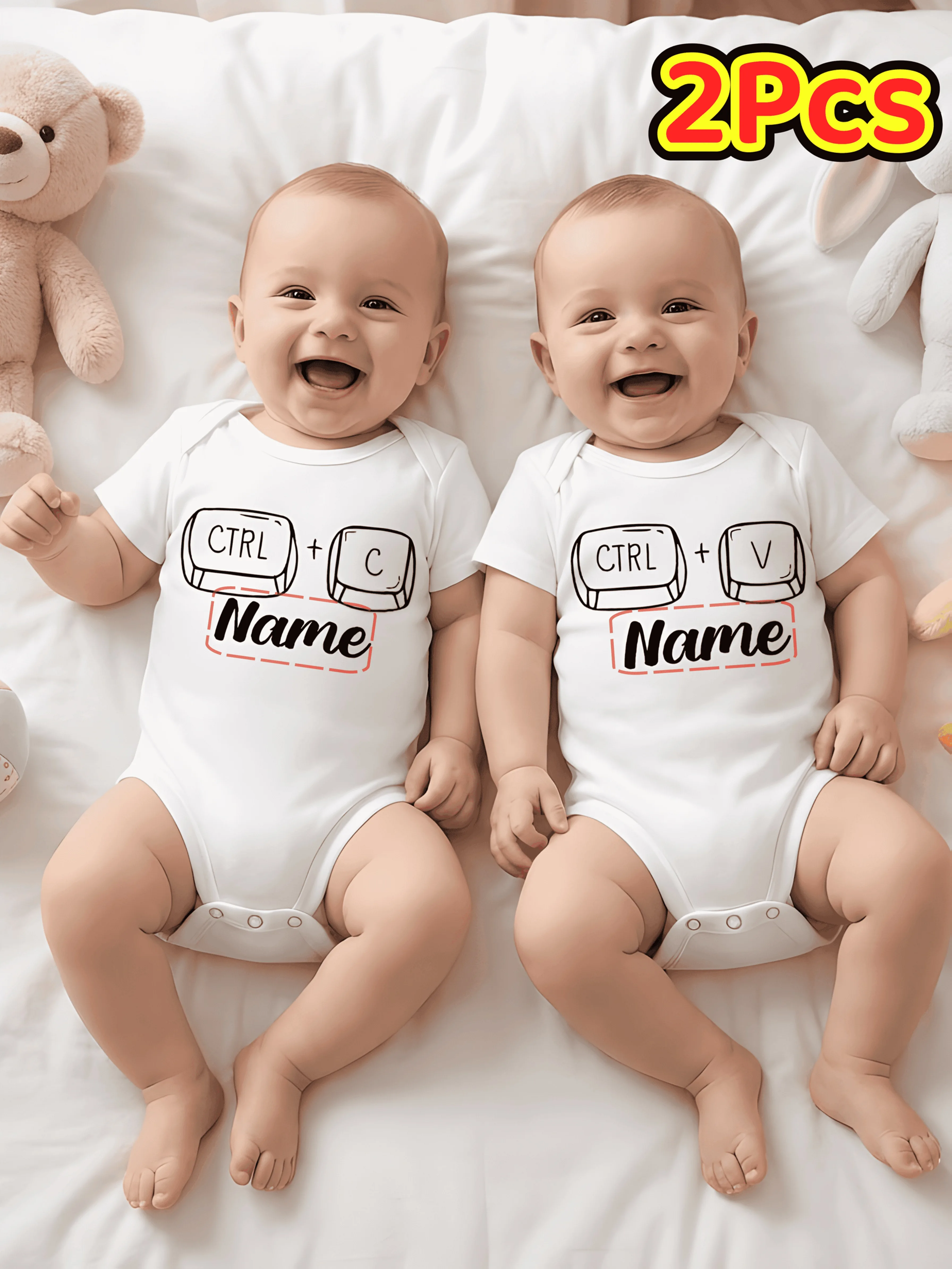 5PCS Baby Bodysuits in Bulk Cool Fabric Spring Summer with Triangle Design Round Neck Short Sleeves Base Layer Clothing Outdoor
5PCS Baby Bodysuits in Bulk Cool Fabric Spring Summer with Triangle Design Round Neck Short Sleeves Base Layer Clothing Outdoor