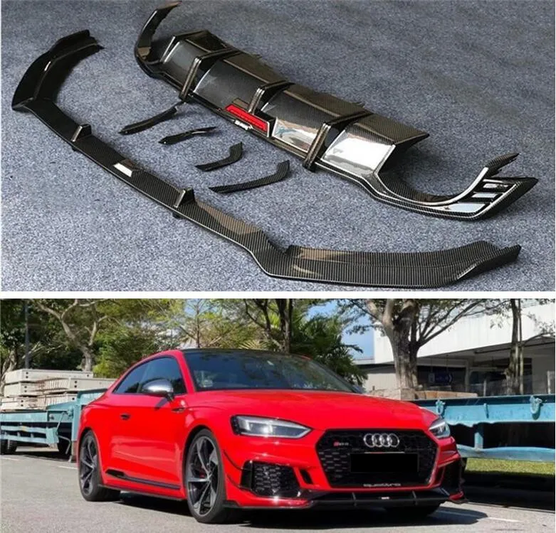 Передние разветвители для губ для Audi A5 RS5 2020 2021 2022 2023, диффузор для заднего бампера, чехол для заднего спойлера из настоящего углеродного волокна
Передние разветвители для губ для Audi A5 RS5 2020 2021 2022 2023, диффузор для заднего бампера, чехол для заднего спойлера из настоящего углеродного волокна