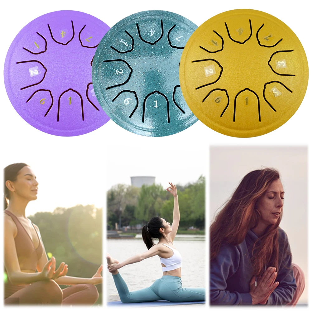 4.5 Inch 8 Notes Steel Tongue Drum with Drum Mallet Music Book Handpan Drum Rain Drum Instrument for Yoga Meditation Unique Gift
4.5 Inch 8 Notes Steel Tongue Drum with Drum Mallet Music Book Handpan Drum Rain Drum Instrument for Yoga Meditation Unique Gift