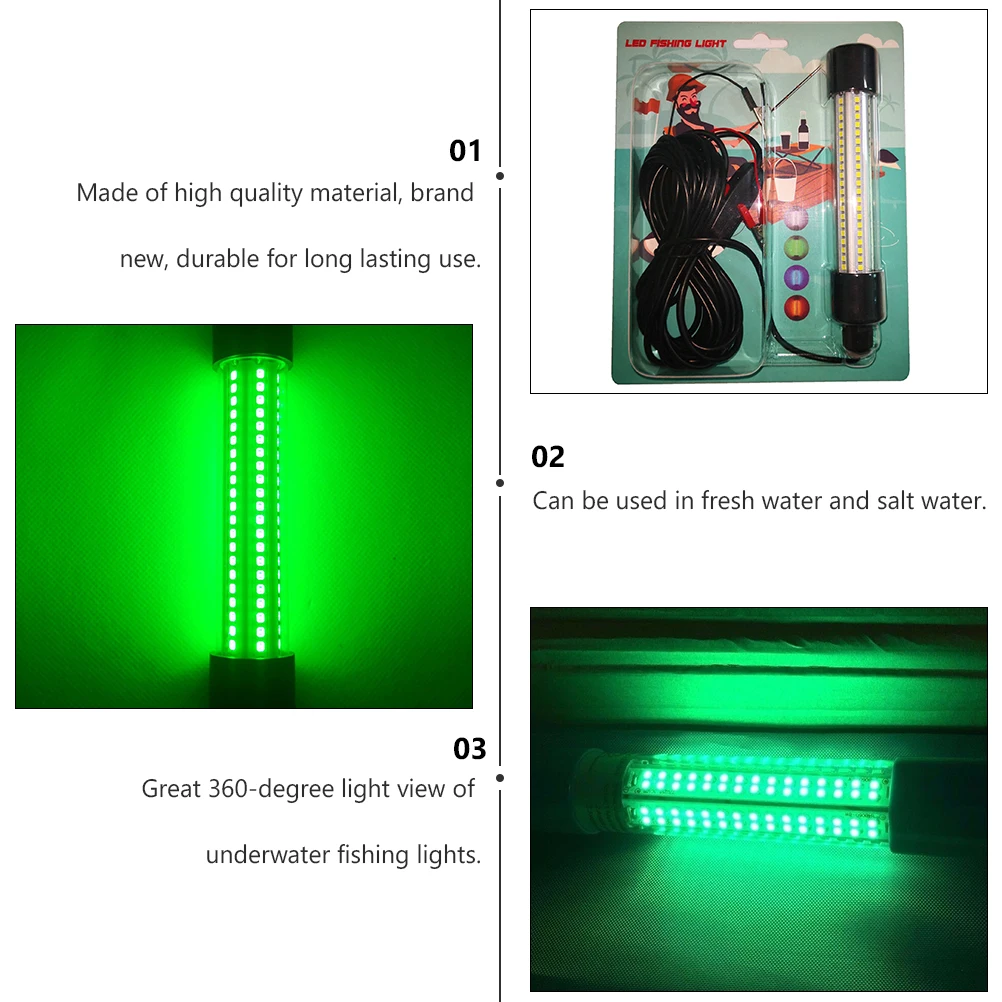 13W Fish Lure Lamp Underwater Fishing Light Ice Portable Fresh Salt Water Durable 360 Degree Small Nets Cage Sea
13W Fish Lure Lamp Underwater Fishing Light Ice Portable Fresh Salt Water Durable 360 Degree Small Nets Cage Sea