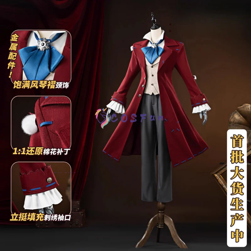 Identity ⅤComposer Cosplay Costume Party Fashion Handsome Uniform Halloween Role Play Clothing COSFun
Identity ⅤComposer Cosplay Costume Party Fashion Handsome Uniform Halloween Role Play Clothing COSFun