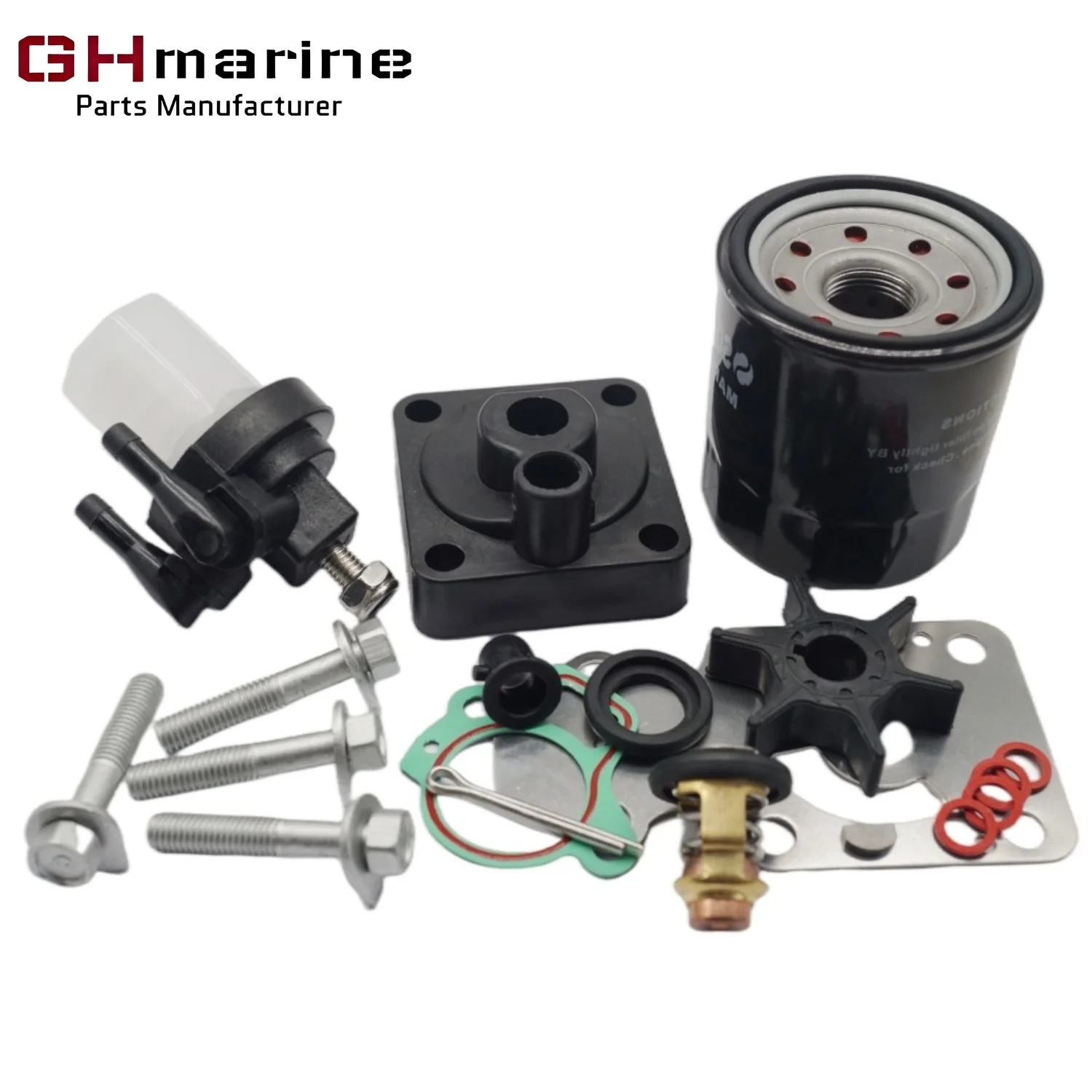Outboard Water Pump Rebuild Repair Maintenance Kit 63V-W0078 for Yamaha F9.9C F15A 1998-2008 w/Thermostat & Oil Filter 5GH-13440
Outboard Water Pump Rebuild Repair Maintenance Kit 63V-W0078 for Yamaha F9.9C F15A 1998-2008 w/Thermostat & Oil Filter 5GH-13440