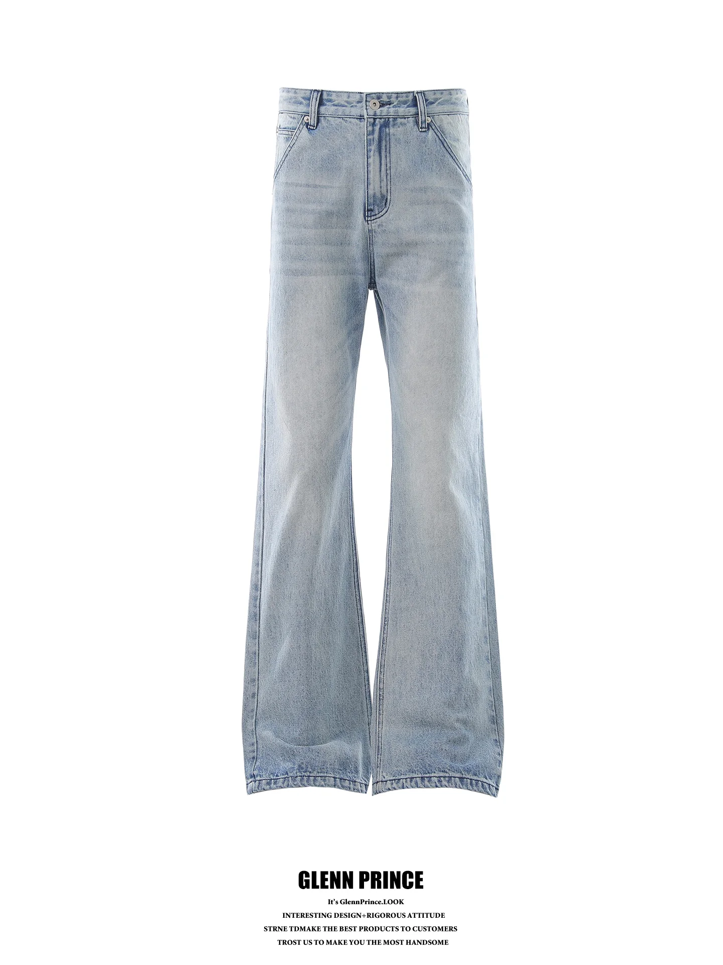 Cleanfit American Retro Men's Jeans Light Blue Washed Straight Leg Micro Flared Long Trousers Casual Wear Polyester Cotton Blend
Cleanfit American Retro Men's Jeans Light Blue Washed Straight Leg Micro Flared Long Trousers Casual Wear Polyester Cotton Blend