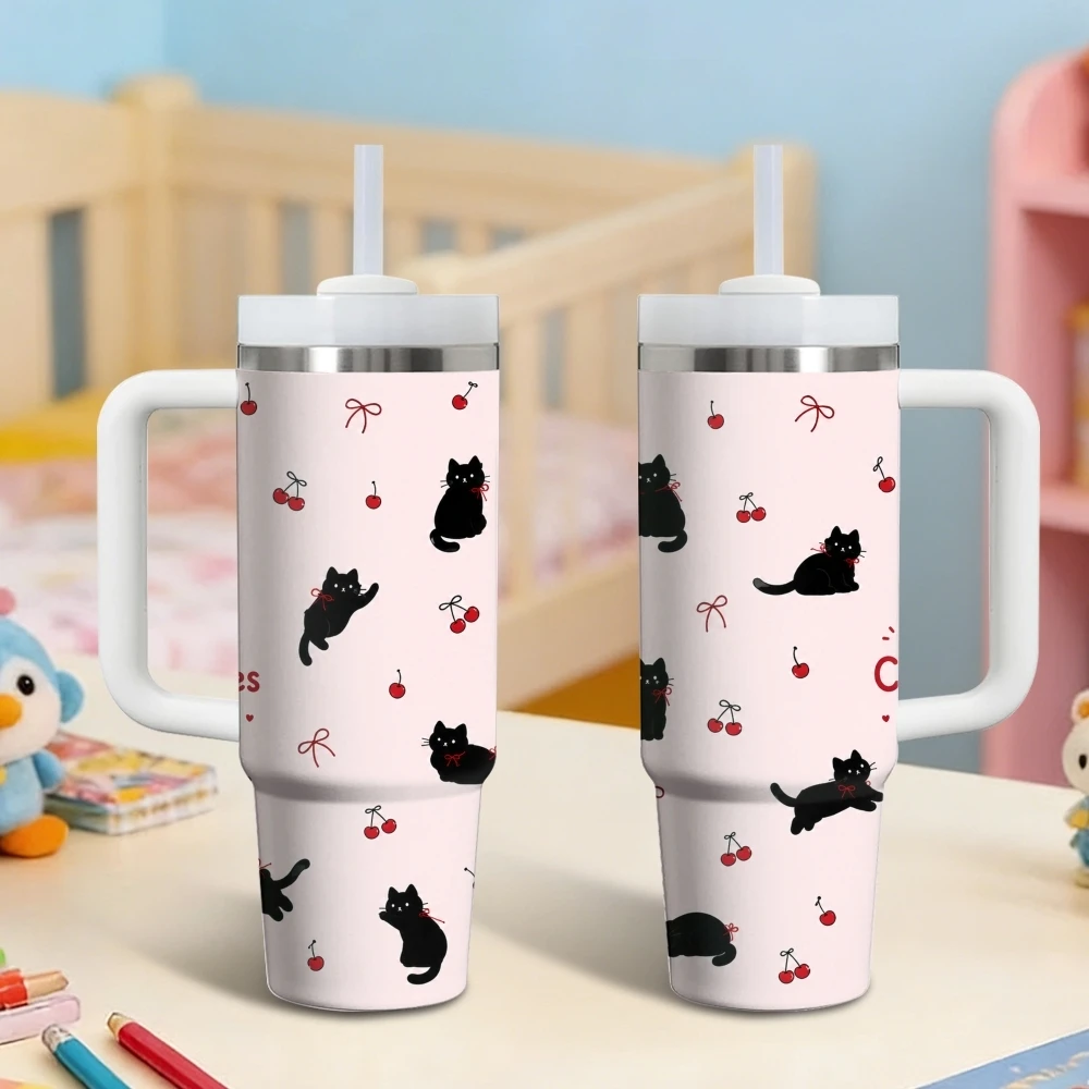Cute Colorful Cat Vacuum Flasks 40oz Stainless Steel Insulated Tumbler With Handle & Straw Leakproof Travel Mug
Cute Colorful Cat Vacuum Flasks 40oz Stainless Steel Insulated Tumbler With Handle & Straw Leakproof Travel Mug