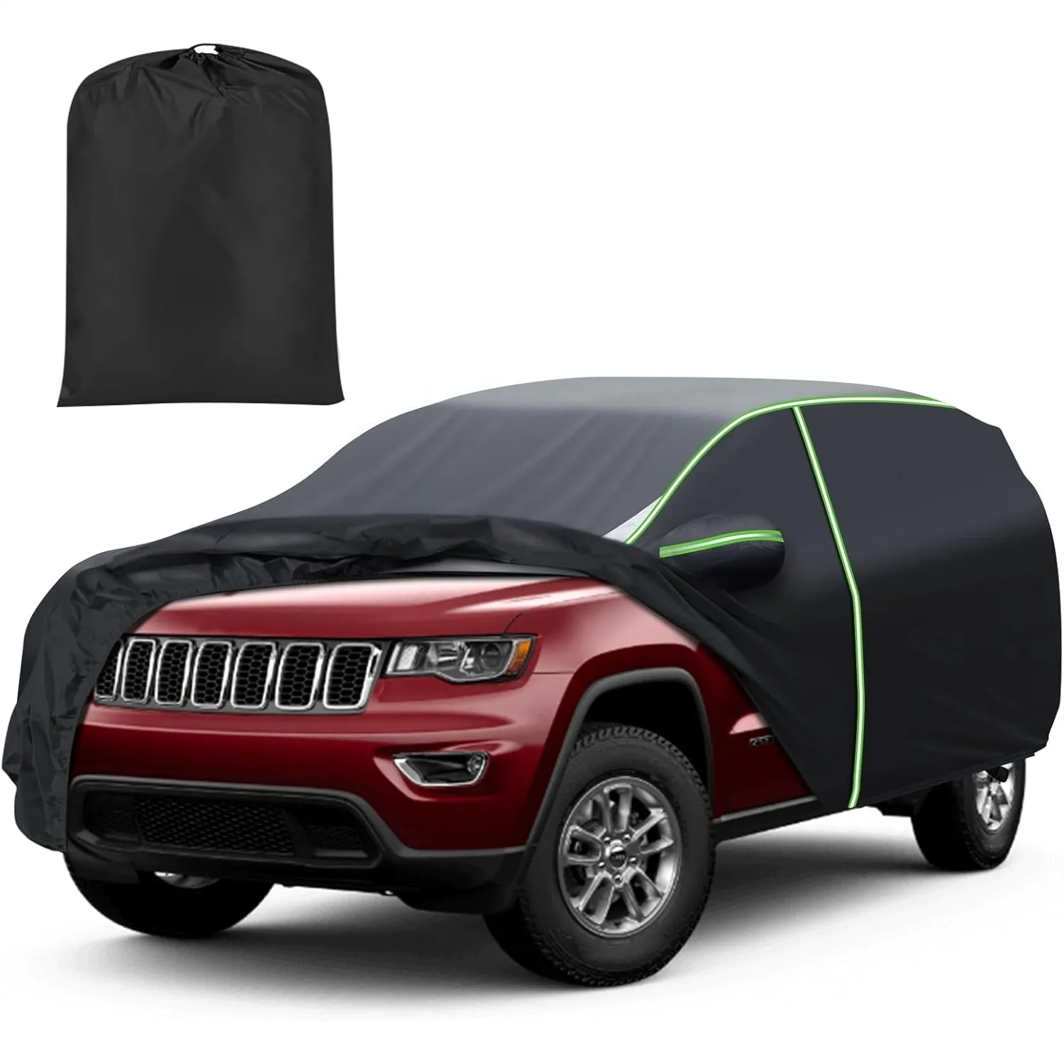Car Cover for Jeep Grand Cherokee 1993-2026, 7 Layers All Weather with Zipper Door, Windproof Straps, Reflective Strips
Car Cover for Jeep Grand Cherokee 1993-2026, 7 Layers All Weather with Zipper Door, Windproof Straps, Reflective Strips