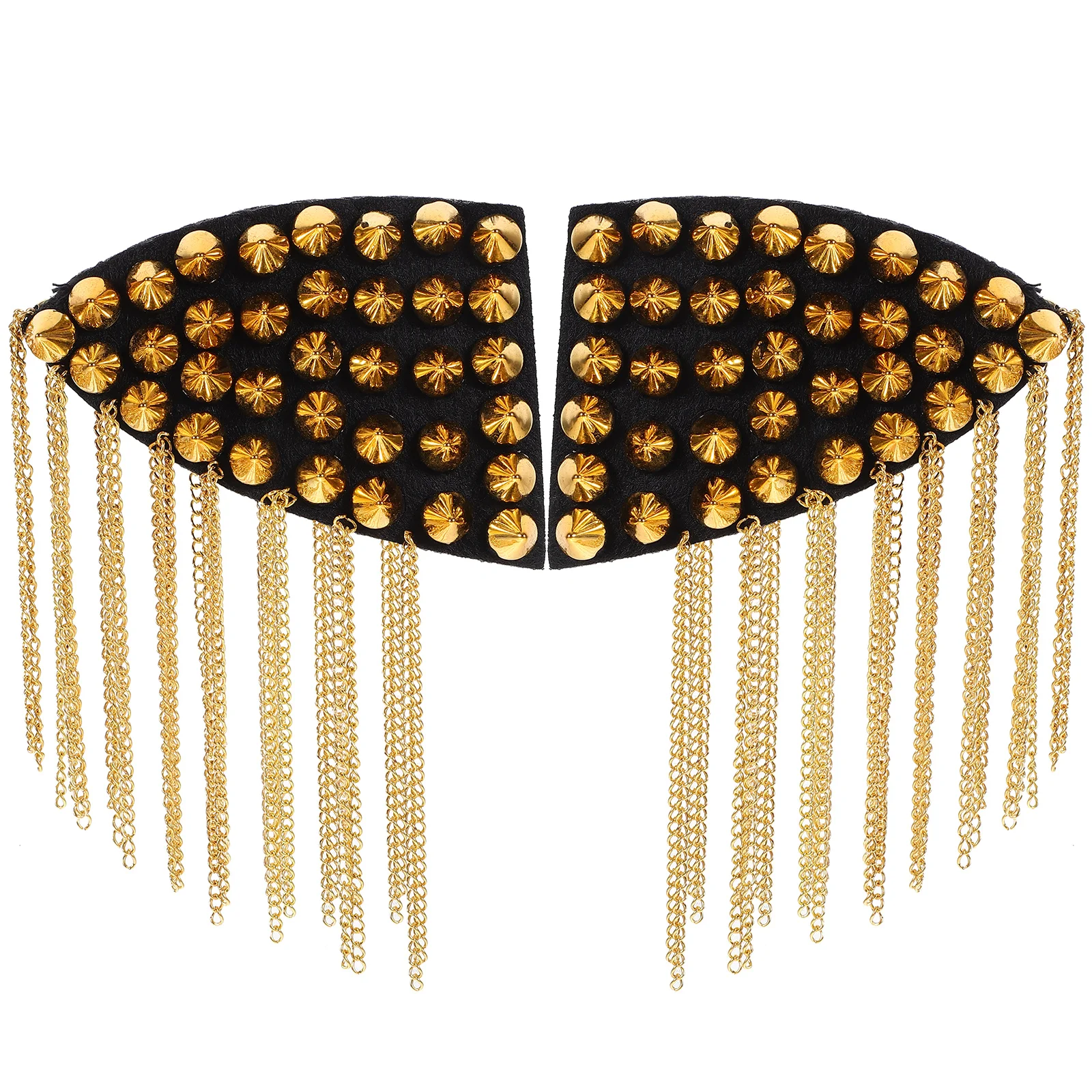 2pcs Rivet Epaulets Tassel Shoulder Epaulettes Women Vintage Punk Silver Spike Fringe Decorations DIY Applique Elastic Band
2pcs Rivet Epaulets Tassel Shoulder Epaulettes Women Vintage Punk Silver Spike Fringe Decorations DIY Applique Elastic Band