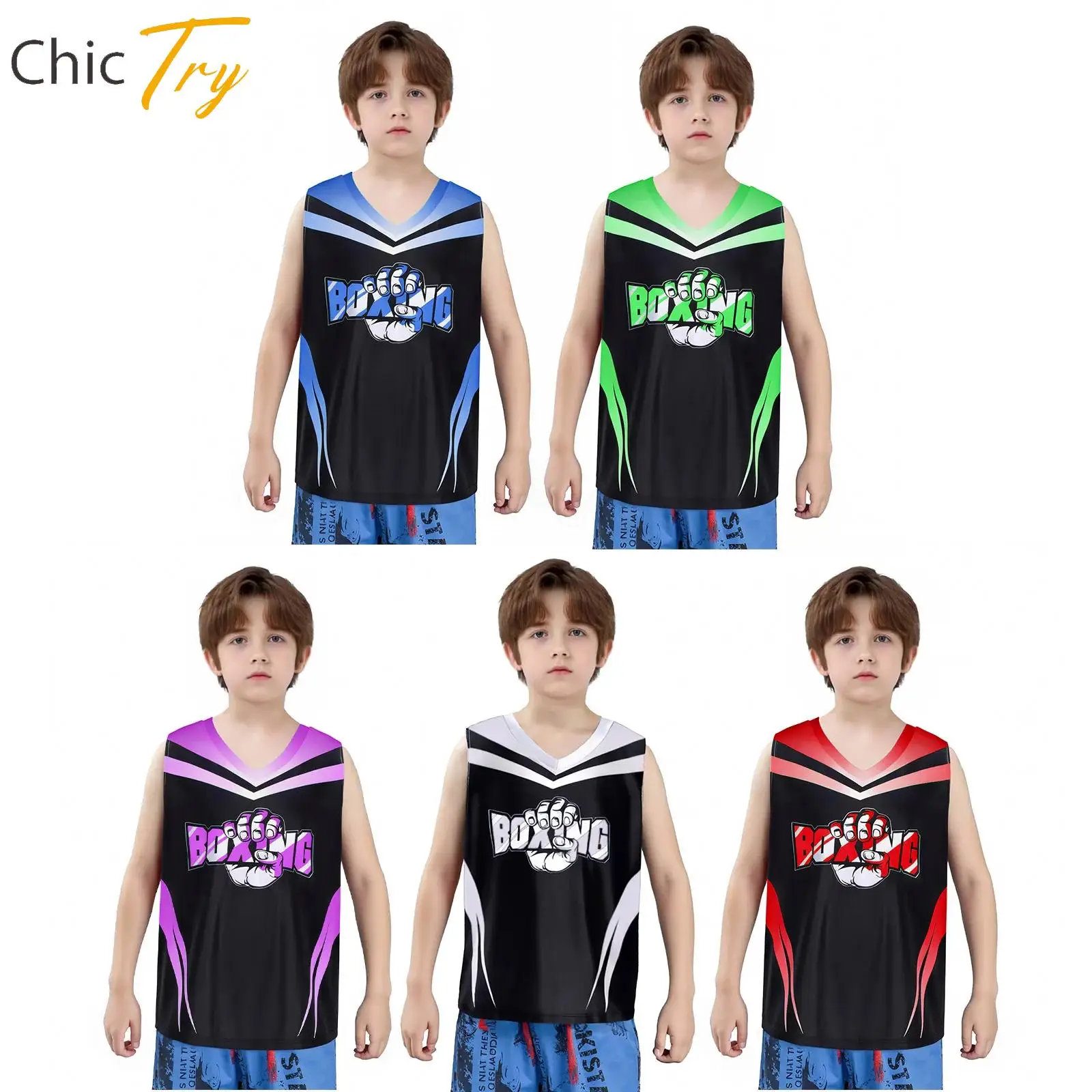 Boys Quick-drying Boxer Vest Boxing Training Workout Clothes Sleeveless Moisture-wicking Tank Top for Halloween Cosplay Party
Boys Quick-drying Boxer Vest Boxing Training Workout Clothes Sleeveless Moisture-wicking Tank Top for Halloween Cosplay Party