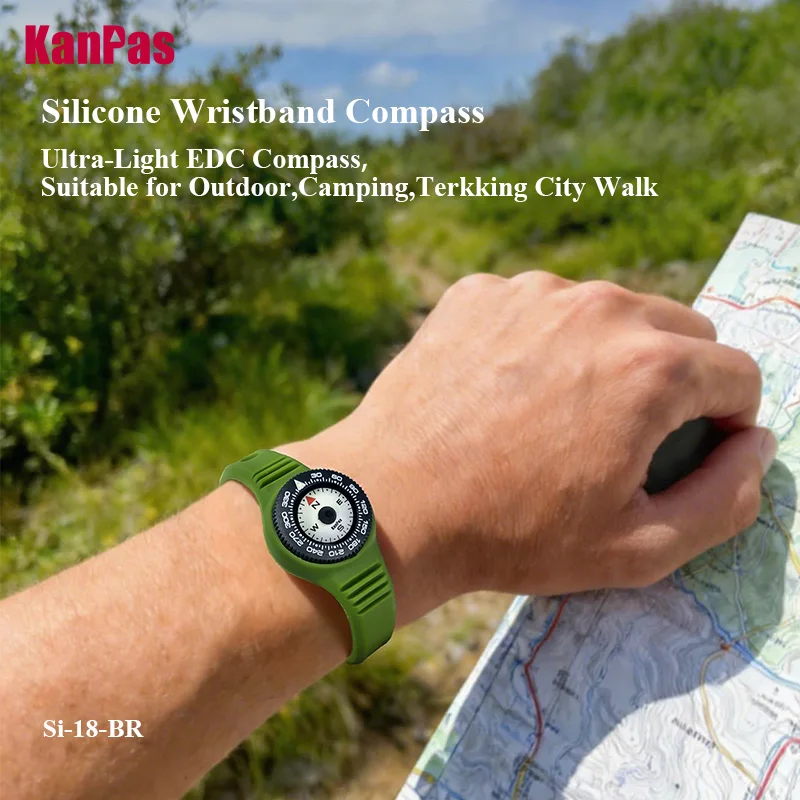 KanPas Wristband Compass, Luminous Mini Waterproof Compass with Bezel, Hiking, Camping, Tactical, EDC and Outdoor Gear, Si-18BR
KanPas Wristband Compass, Luminous Mini Waterproof Compass with Bezel, Hiking, Camping, Tactical, EDC and Outdoor Gear, Si-18BR