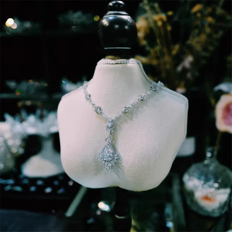 CC Fine Jewelry Set Wedding Accessories Women Bijoux Bridal Dress Engagement Stud Earrings Necklace Sets Luxury Jewellery T0105
CC Fine Jewelry Set Wedding Accessories Women Bijoux Bridal Dress Engagement Stud Earrings Necklace Sets Luxury Jewellery T0105
