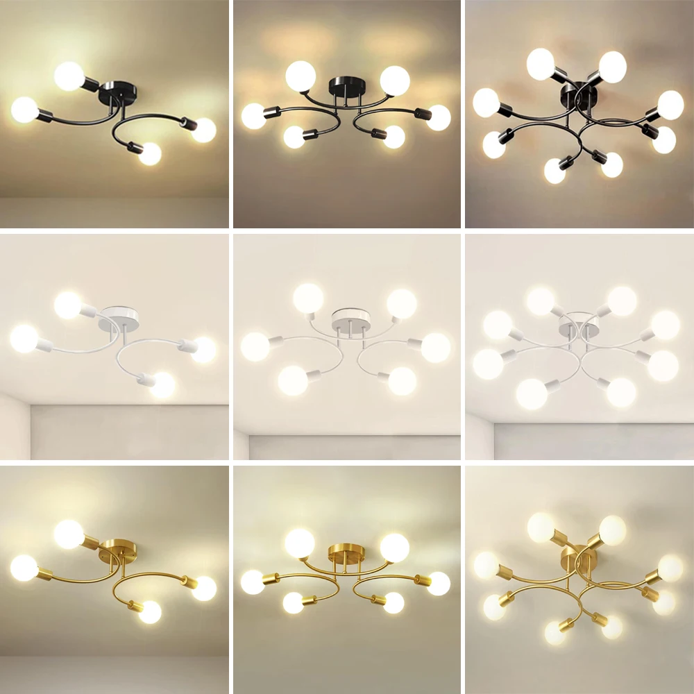 Modern Sputnik Chandelier Industrial Ceiling Lamp Chandelier Lustre Light Lighting Fixture Home Bedroom Kitchen Living Room Deco
Modern Sputnik Chandelier Industrial Ceiling Lamp Chandelier Lustre Light Lighting Fixture Home Bedroom Kitchen Living Room Deco