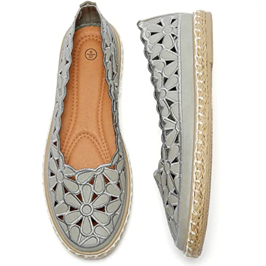 Women's Ballet Flat Daisy Round Toe Dress Shoes Casual Slip On Rope Loafer
Women's Ballet Flat Daisy Round Toe Dress Shoes Casual Slip On Rope Loafer