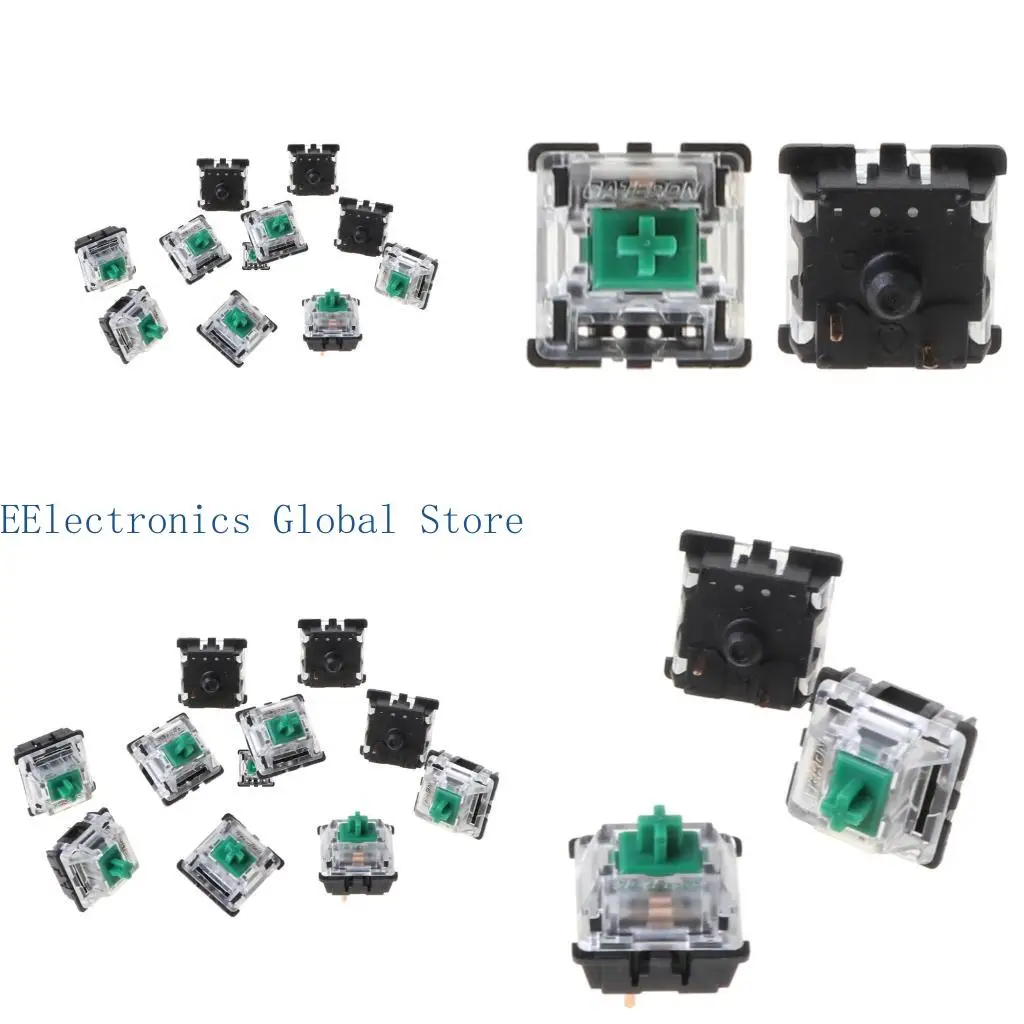 462B 10Pcs/pack 3Pin Green Switch MX Switches Transparent for Case for Mechanical Keyboard Cherry MX Compatible
462B 10Pcs/pack 3Pin Green Switch MX Switches Transparent for Case for Mechanical Keyboard Cherry MX Compatible