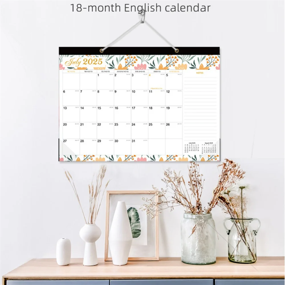 Home Planner Organizer Bright Monthly Planner Calendar 18-Month Wall Calendar Spacious 2026 Hanging Calendar For Kitchen Home 
Home Planner Organizer Bright Monthly Planner Calendar 18-Month Wall Calendar Spacious 2026 Hanging Calendar For Kitchen Home
