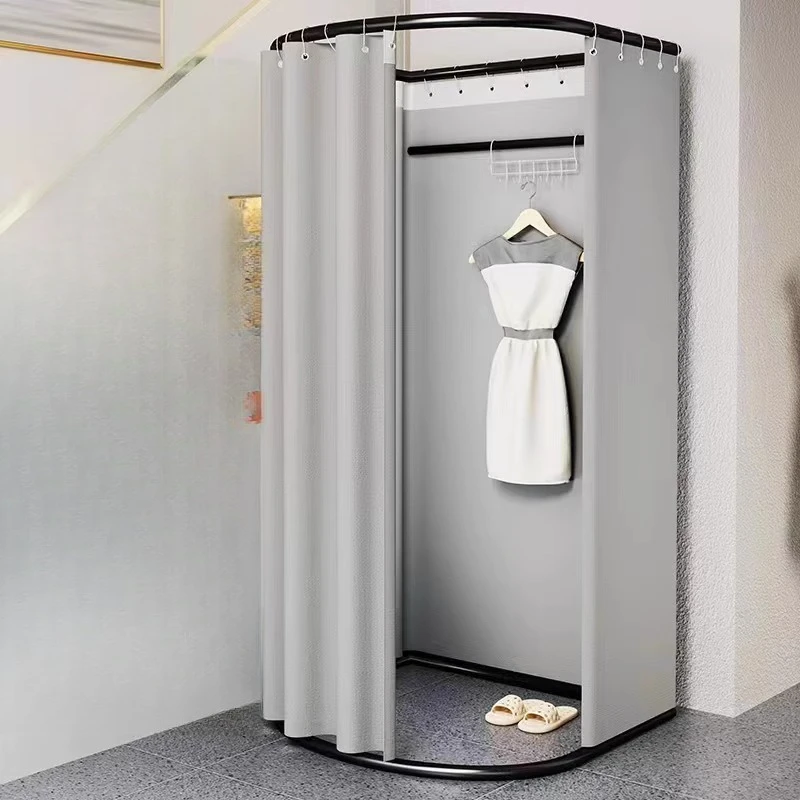 Clothing store mobile stall fitting room door curtain activity simple changing room track portable changing clothes floor
Clothing store mobile stall fitting room door curtain activity simple changing room track portable changing clothes floor
