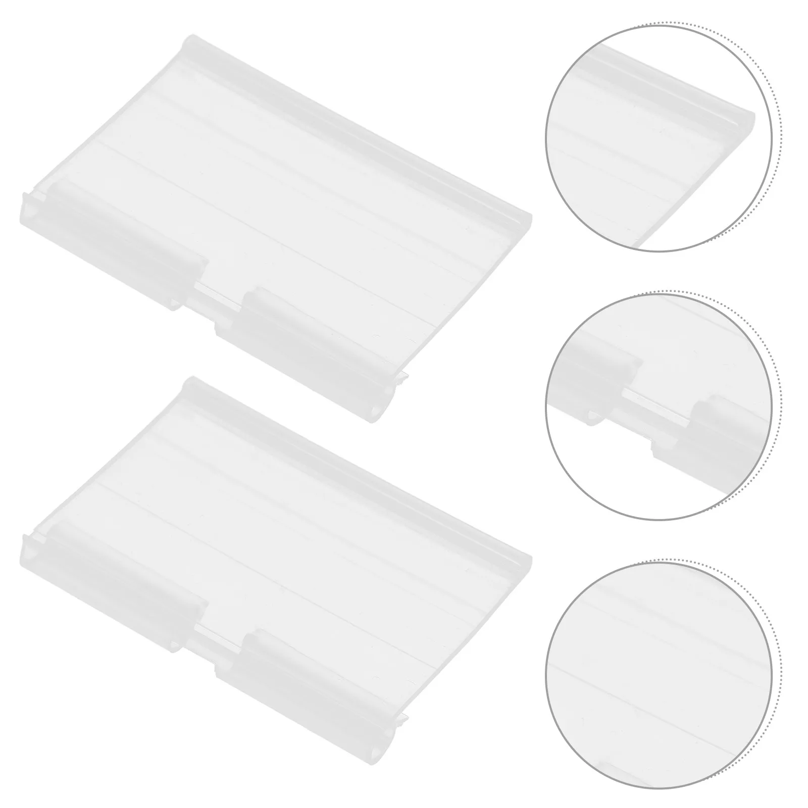 50Pcs Clear Plastic Sign Label Holders Strong Elastic Clip Design for Shelf Price Display Product Merchandise Signs Supermarket
50Pcs Clear Plastic Sign Label Holders Strong Elastic Clip Design for Shelf Price Display Product Merchandise Signs Supermarket