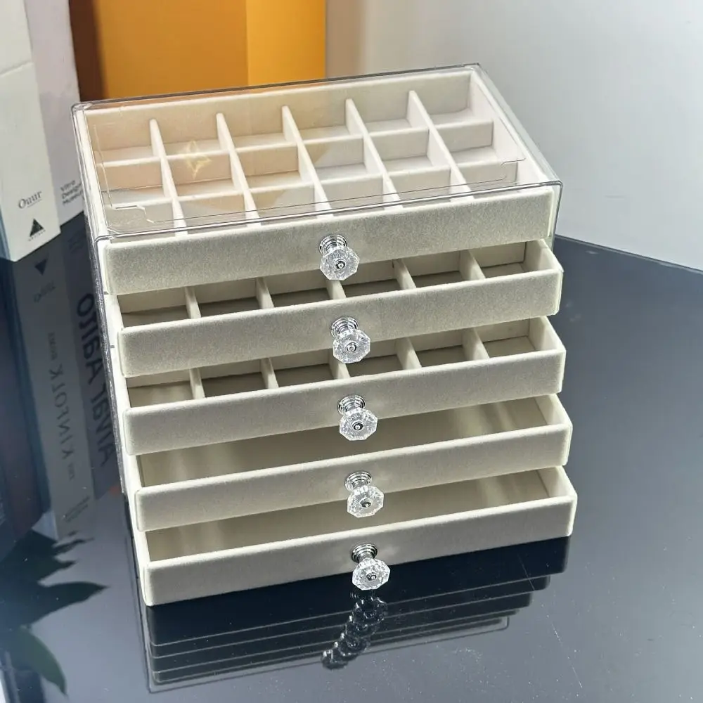 Large Capacity Velvet Jewelry Box Earrings Necklaces Rings Bracelets Jewelry Storage Box Acrylic Transparent
Large Capacity Velvet Jewelry Box Earrings Necklaces Rings Bracelets Jewelry Storage Box Acrylic Transparent