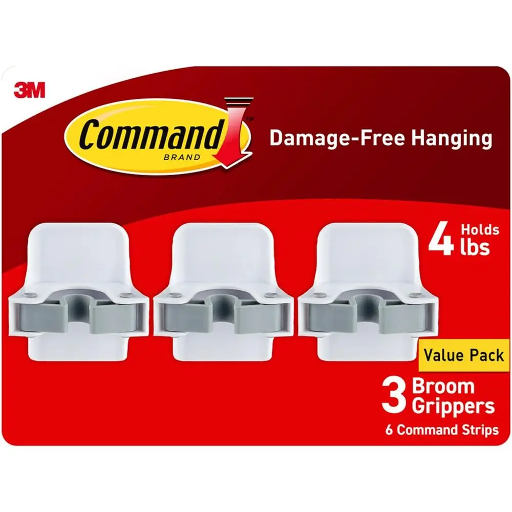 3-Pack Broom and Mop Holders, Space-Saving, Durable Organizers
3-Pack Broom and Mop Holders, Space-Saving, Durable Organizers