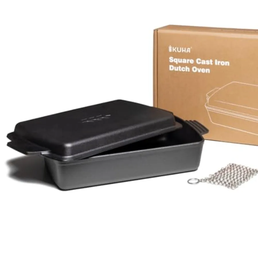 Квадратная чугунная духовка Dutc 2 в 1, 6 QT, крышка для сковороды и кадр, предварительно приправленная 13 × 9 г/паковорода для жарки, гриль-когнище, безопасный приход
Квадратная чугунная духовка Dutc 2 в 1, 6 QT, крышка для сковороды и кадр, предварительно приправленная 13 × 9 г/паковорода для жарки, гриль-когнище, безопасный приход