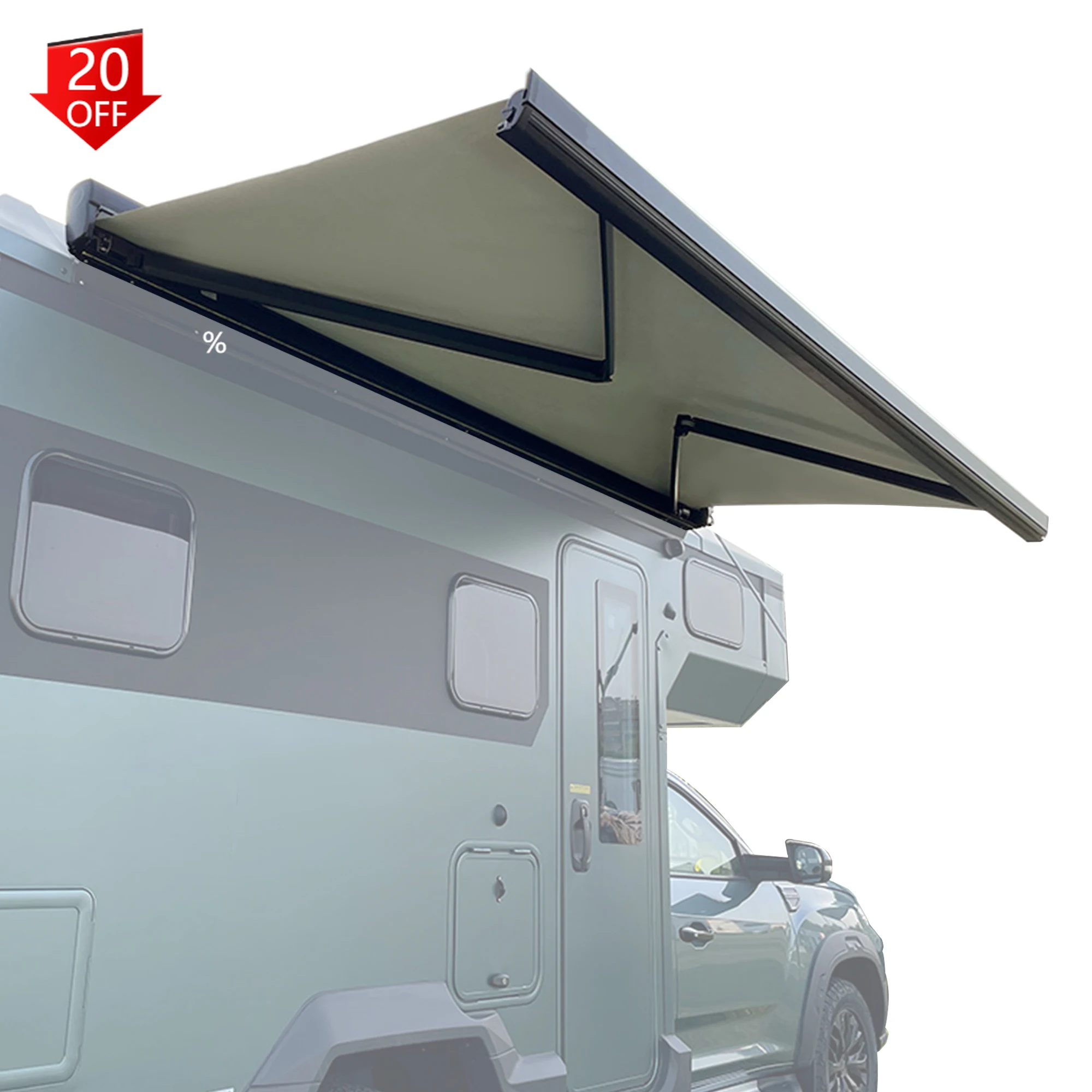 Awnlux W5500 Automatic RV Cassette Awning Sun Shade Motorhome Caravan Camper Van Awning With Led Light Strip
Awnlux W5500 Automatic RV Cassette Awning Sun Shade Motorhome Caravan Camper Van Awning With Led Light Strip