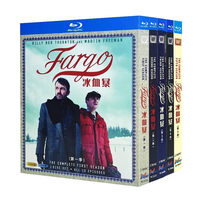 Blu-ray Ultra HD TV Series Fargo Seasons 1-5 Box Set
Blu-ray Ultra HD TV Series Fargo Seasons 1-5 Box Set