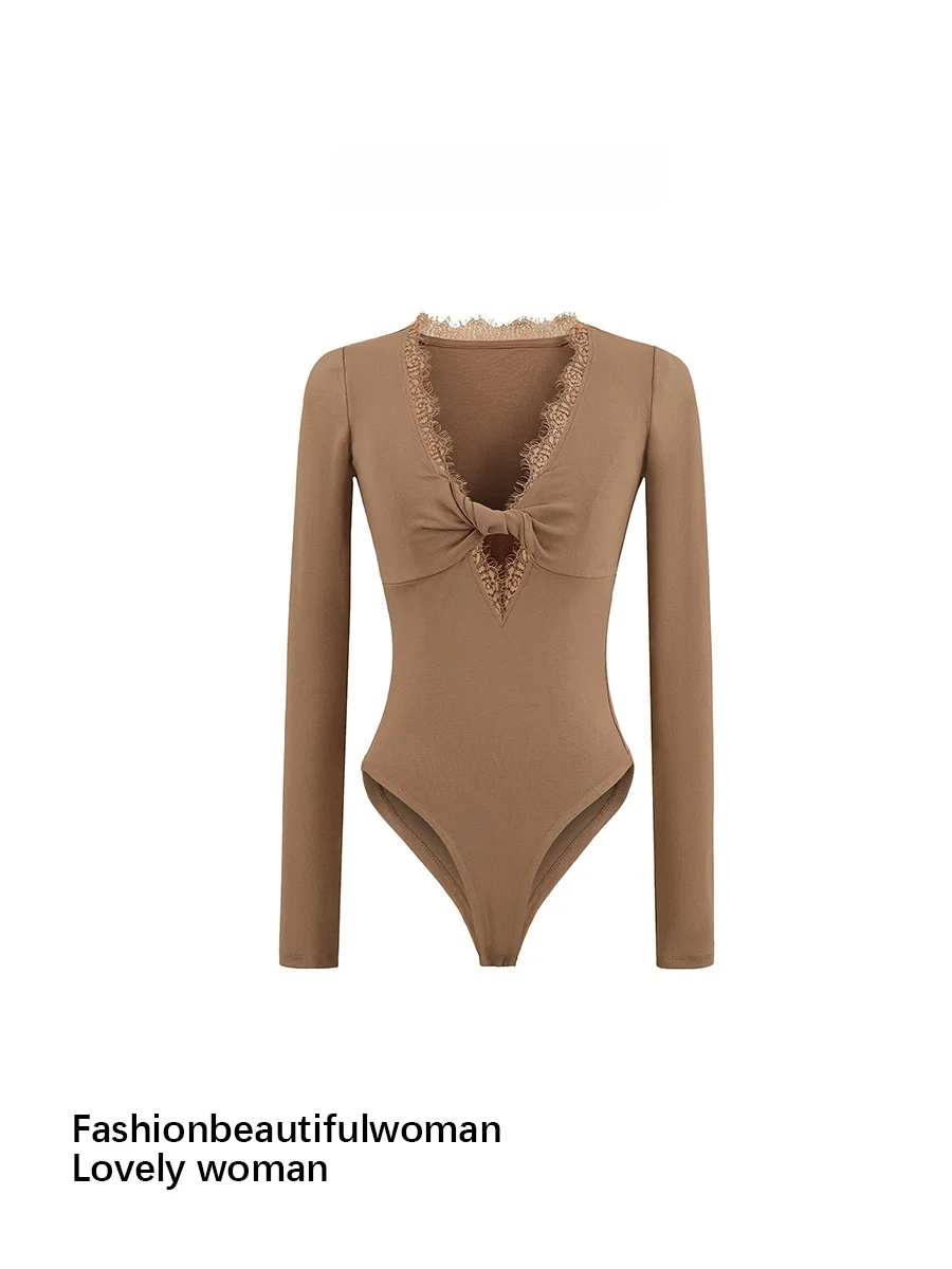 Street Sle Long Sve T-irt Design Slim Fit Low Ne V-Ne Base Layer Inner Wear One-Piece High Waist orts Cotton
Street Sle Long Sve T-irt Design Slim Fit Low Ne V-Ne Base Layer Inner Wear One-Piece High Waist orts Cotton