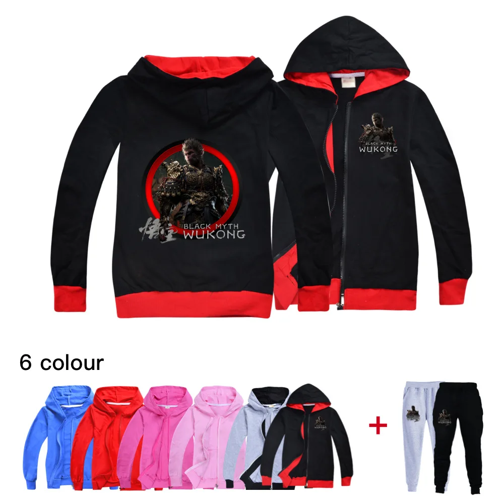 Autumn And Winter Black Myth Wukong Game Hoodies Kids Jackets Teen Girls Boys Sweatshirt Children Fashion Clothes3745
Autumn And Winter Black Myth Wukong Game Hoodies Kids Jackets Teen Girls Boys Sweatshirt Children Fashion Clothes3745