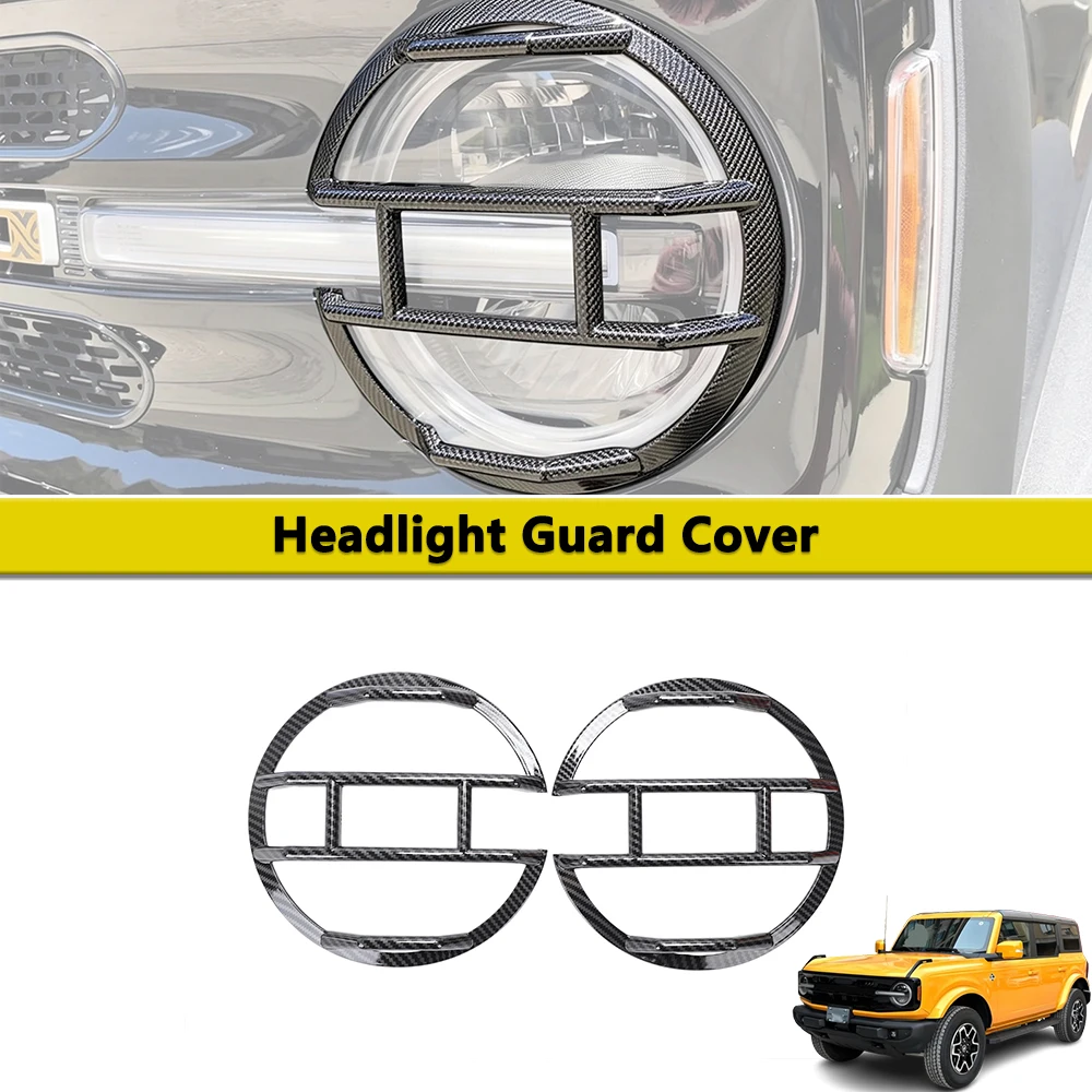 Front Headlight Grille Guard Trim for Ford Bronco 2021-2026 Carbon Fiber Style Head Lamp Protective Cover Exterior Accessories
Front Headlight Grille Guard Trim for Ford Bronco 2021-2026 Carbon Fiber Style Head Lamp Protective Cover Exterior Accessories