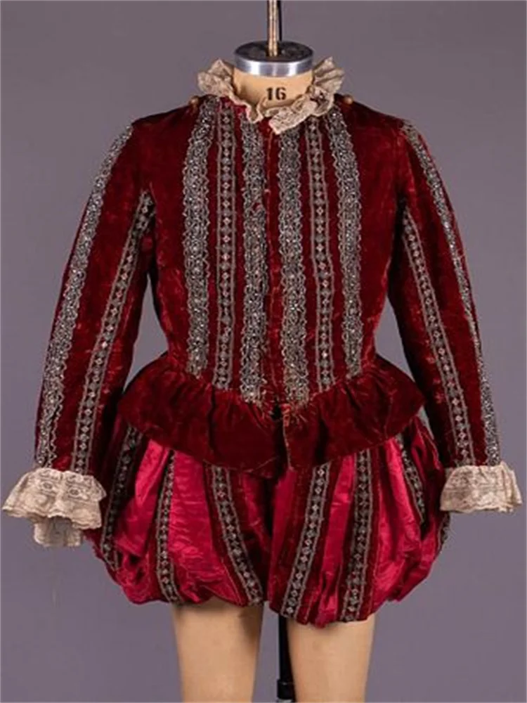 Men's Tudor Elizabethan Cosplay Costume Red Kings Top Pants Noble Suit Halloween Christmas Suit Ball Gown
Men's Tudor Elizabethan Cosplay Costume Red Kings Top Pants Noble Suit Halloween Christmas Suit Ball Gown