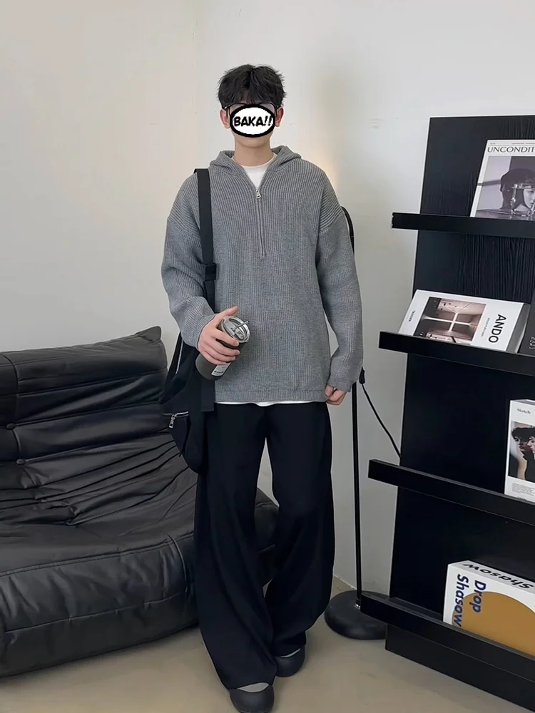 Cleanfit Hooded Knitted Sweater f Zipper Men's Casual Wear ey Loose Fit Breathable Polyester Long Sve Autumn Wear
Cleanfit Hooded Knitted Sweater f Zipper Men's Casual Wear ey Loose Fit Breathable Polyester Long Sve Autumn Wear