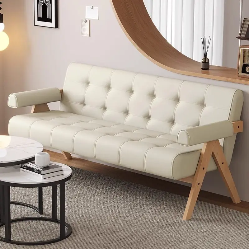 PYH solid wood sofa living room small apartment fabric apartment double cream wind rest straight row leisure
PYH solid wood sofa living room small apartment fabric apartment double cream wind rest straight row leisure