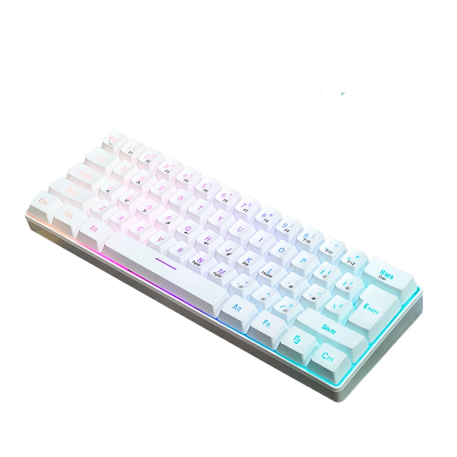 AttackFox Custom 61-key Wired Keyboard RGB Light Mini Light and Thin Portable Business Office Keyboard Home Business Trip Gifts
AttackFox Custom 61-key Wired Keyboard RGB Light Mini Light and Thin Portable Business Office Keyboard Home Business Trip Gifts