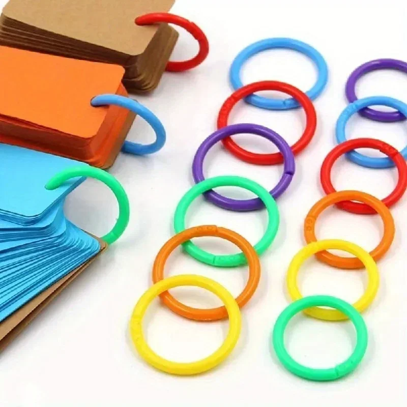These plastic loose leaf binder rings come in random colors and feature a sturdy build. Detachable and reusable, they are portable for daily use. Great for organizing notebooks, documents and photo albums at home, school and office.
These plastic loose leaf binder rings come in random colors and feature a sturdy build. Detachable and reusable, they are portable for daily use. Great for organizing notebooks, documents and photo albums at home, school and office.