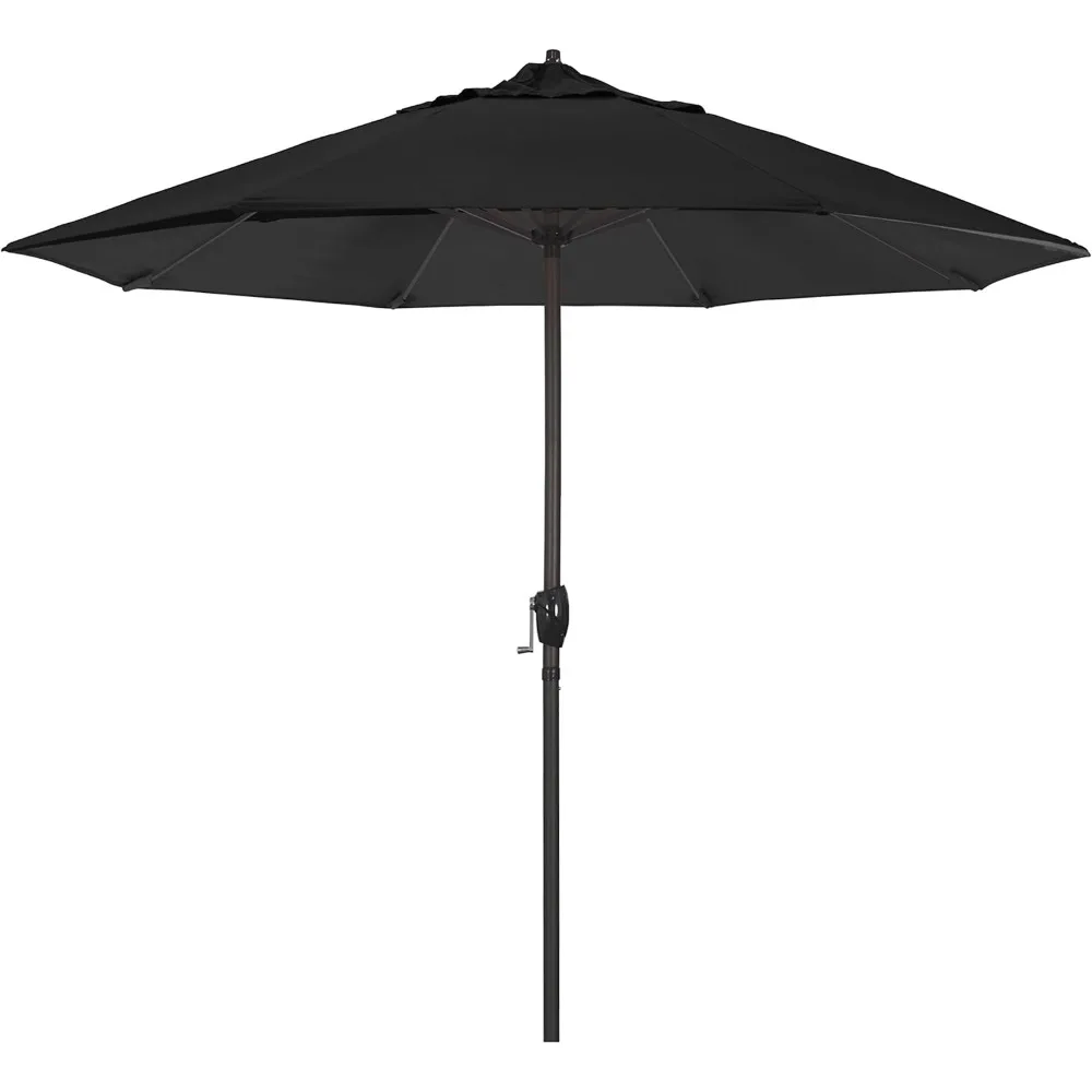 9' Round Aluminum Outdoor Deck, Pool or Patio Umbrella, Crank Lift, Auto Tilt, Bronze Pole, Black Olefin
9' Round Aluminum Outdoor Deck, Pool or Patio Umbrella, Crank Lift, Auto Tilt, Bronze Pole, Black Olefin