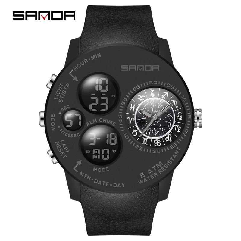 2022 Fashion Sanda New Cool Constellation Dial Series Digital Watch For Men Imported Japan Movement Luminous Waterproof Quartz
2022 Fashion Sanda New Cool Constellation Dial Series Digital Watch For Men Imported Japan Movement Luminous Waterproof Quartz