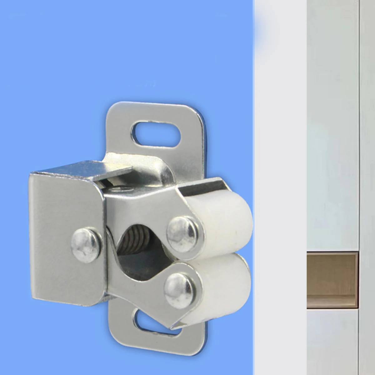 12 Pcs Bead Buckle Cabinet Catch Sliding Door Lock Double Roller Latches Silver Travel
12 Pcs Bead Buckle Cabinet Catch Sliding Door Lock Double Roller Latches Silver Travel