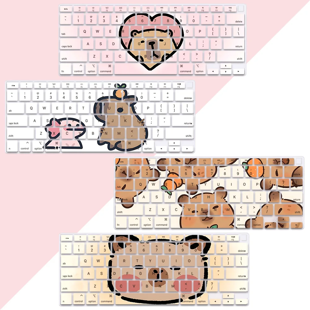 Capybara US Layout Color Print Soft Silicone Keyboard Cover For Macbook 2020 Air A2179 A2337
Capybara US Layout Color Print Soft Silicone Keyboard Cover For Macbook 2020 Air A2179 A2337