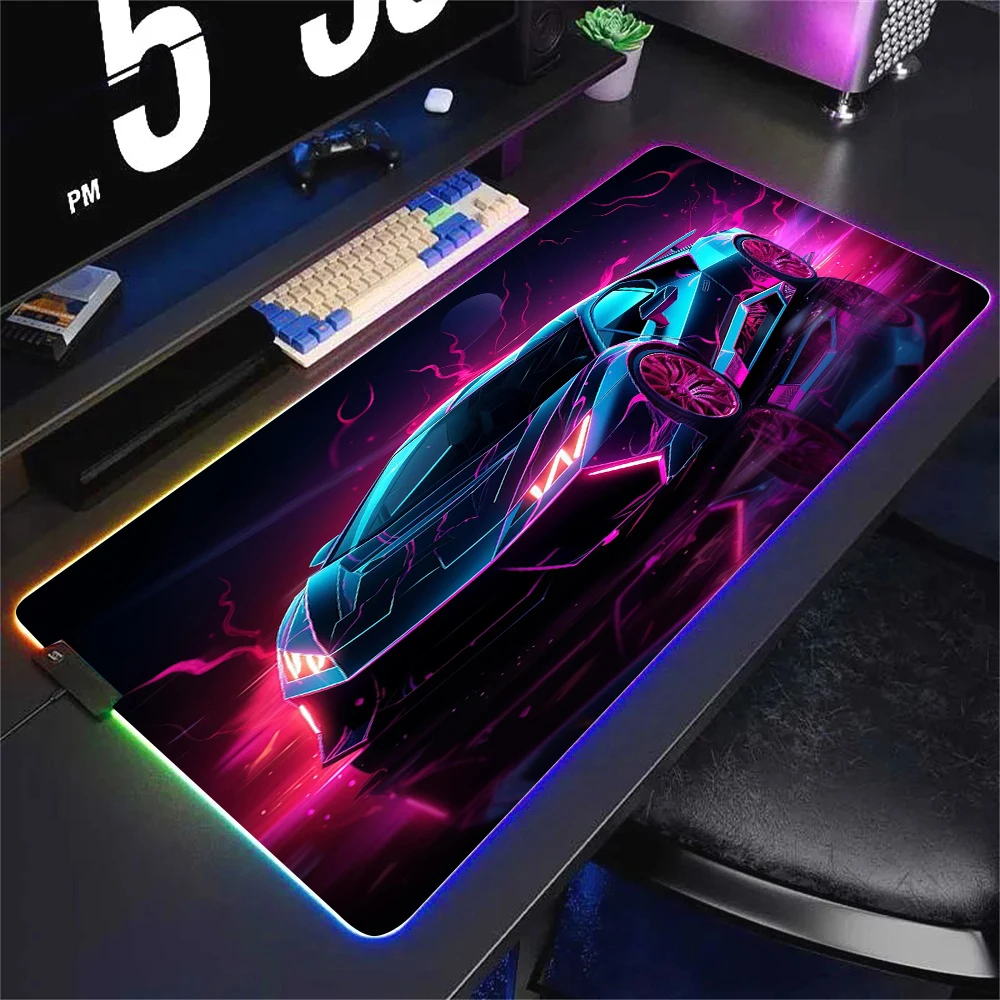 Futuristic Gaming RGB Mouse Pad Sports Car Mouse Pads 400X900MM Offices Accessories Gamer Luminous Mousepad LED HD Print Deskmat
Futuristic Gaming RGB Mouse Pad Sports Car Mouse Pads 400X900MM Offices Accessories Gamer Luminous Mousepad LED HD Print Deskmat