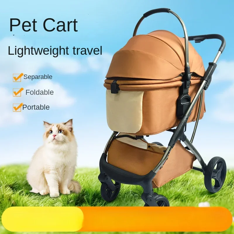Luxury Pet Stroller with High View and Detachable Carrier Bag for Small and Medium Dogs and Cats
Luxury Pet Stroller with High View and Detachable Carrier Bag for Small and Medium Dogs and Cats