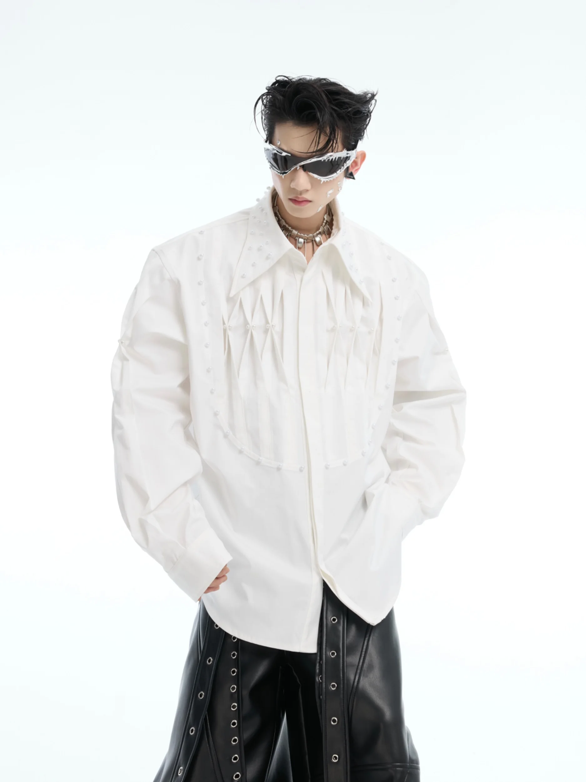 ArguE CulturE Starry Night Pearl Decorated Men's Shirt Loose Fit Versatile Long Sleeve Cotton Casual Fashion Spring 2025
ArguE CulturE Starry Night Pearl Decorated Men's Shirt Loose Fit Versatile Long Sleeve Cotton Casual Fashion Spring 2025