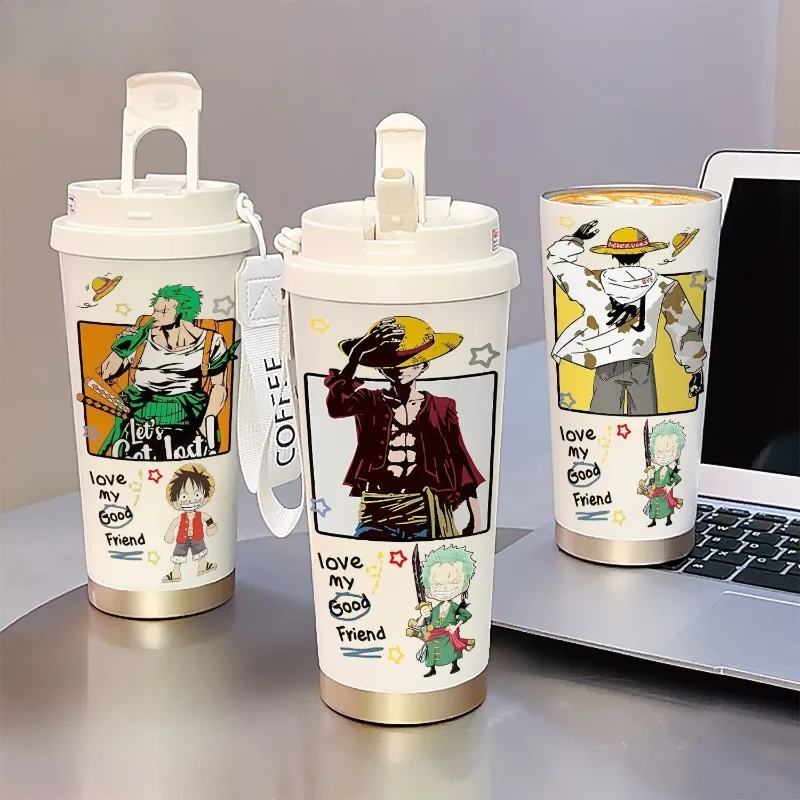New One Piece anime Nika Luffy Zoro peripheral large-capacity stainless steel thermos cup creative straw double drink coffee cup
New One Piece anime Nika Luffy Zoro peripheral large-capacity stainless steel thermos cup creative straw double drink coffee cup