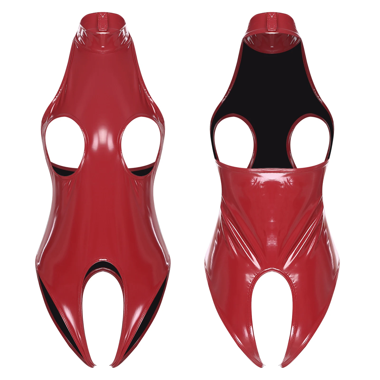 Women Erotic PU Leather Tempting Open Cup Backless Open Crotch Teddies Alluring Nightwear for Couple's Dating Anniversary Outfit
Women Erotic PU Leather Tempting Open Cup Backless Open Crotch Teddies Alluring Nightwear for Couple's Dating Anniversary Outfit