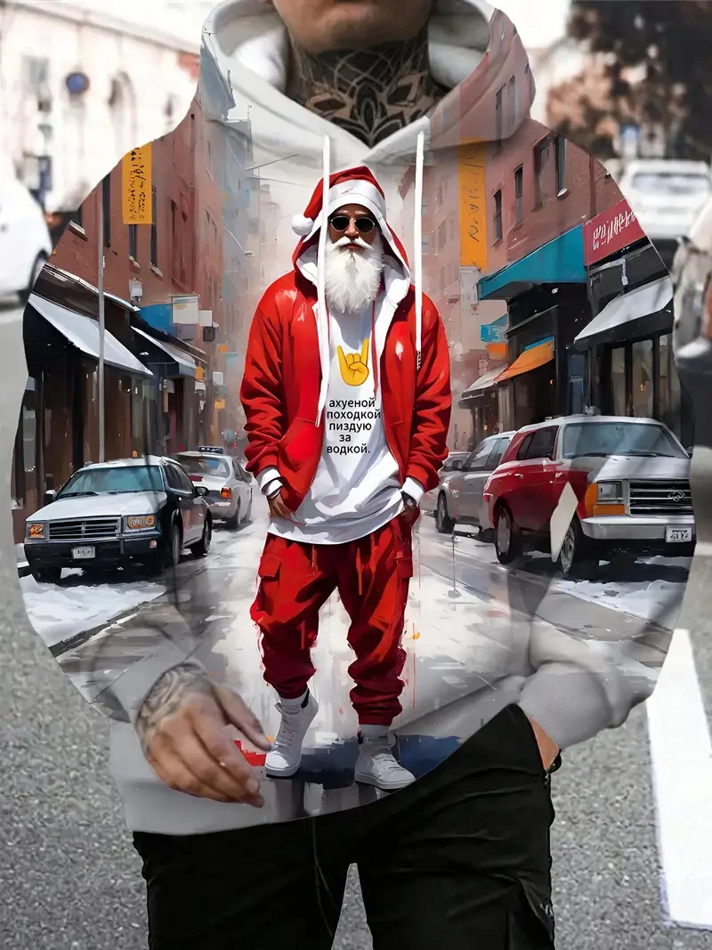 Fashion Hip Hop Style Christmas Hoodies 3D Print Rock Santa Clause Graphic Long Sleeved Pullover Loose Autumn Winter Casual Tops
Fashion Hip Hop Style Christmas Hoodies 3D Print Rock Santa Clause Graphic Long Sleeved Pullover Loose Autumn Winter Casual Tops