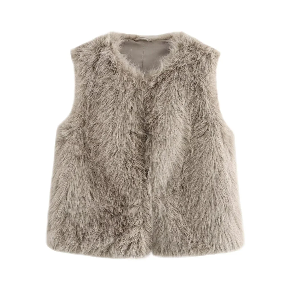UNIZERA 2024 Autumn/Winter New Product Fashion Casual Women's Wear Artificial Fur Sleeveless Round Neck Tank Top Vest Vest
UNIZERA 2024 Autumn/Winter New Product Fashion Casual Women's Wear Artificial Fur Sleeveless Round Neck Tank Top Vest Vest