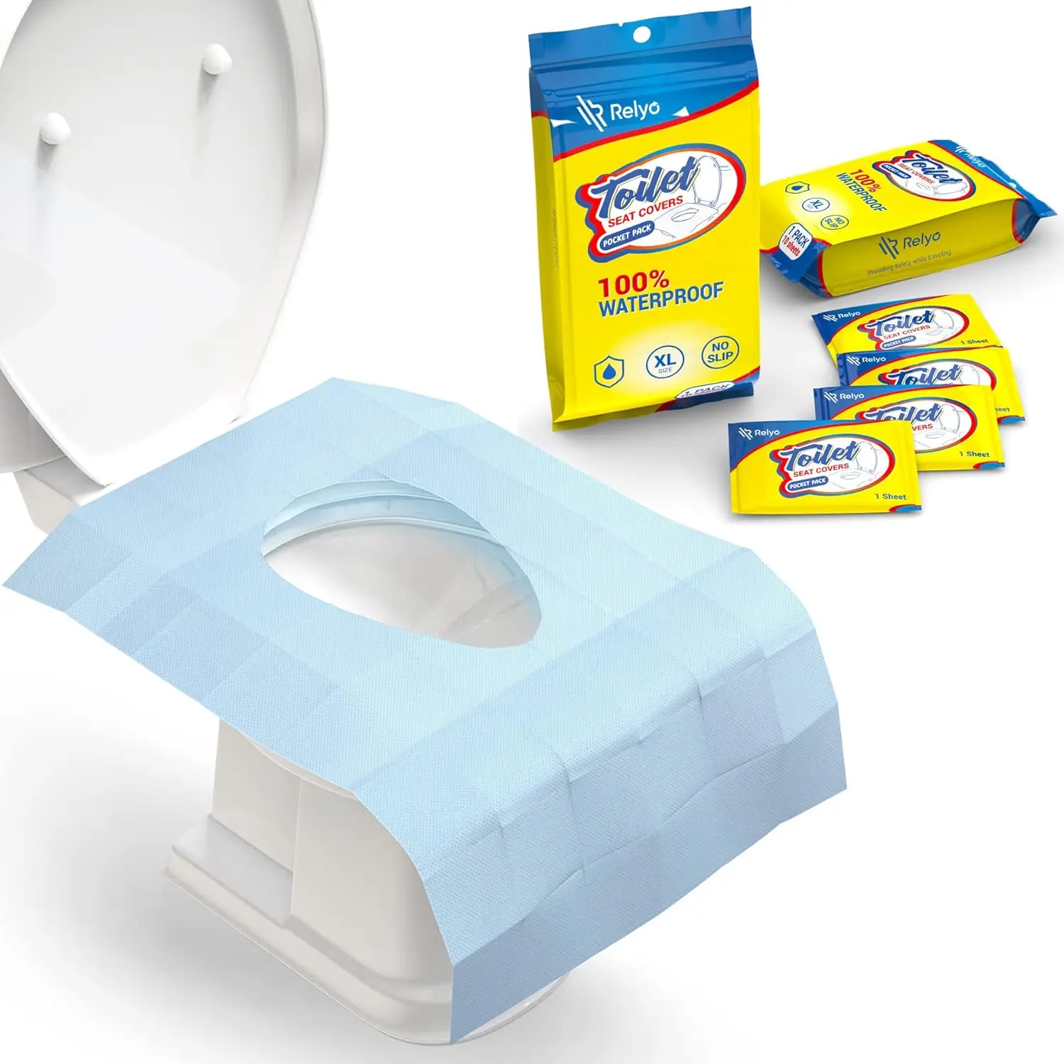 Disposable Toilet Seat Covers 20 Pack XL with Adhesive Tabs for Adults Kids Travel Public Restrooms Airplane Camping
Disposable Toilet Seat Covers 20 Pack XL with Adhesive Tabs for Adults Kids Travel Public Restrooms Airplane Camping
