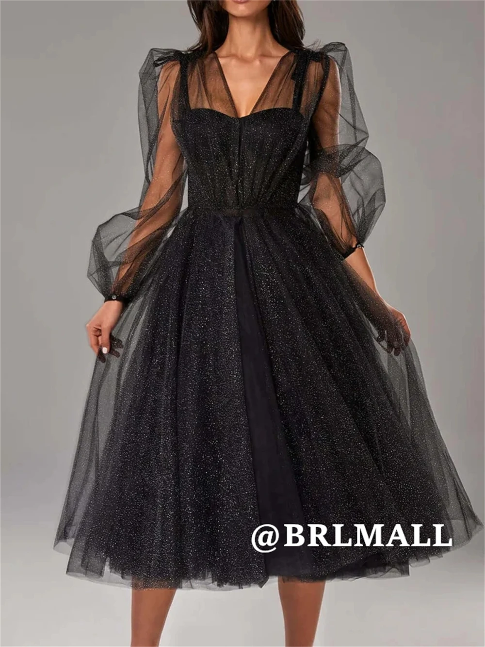 BRLMALL Короткое вечернее платье из блестящего тюля с длинными рукавами-фонариками Платья для выпускного вечера Маленькие черные платья Вечерние платья
BRLMALL Короткое вечернее платье из блестящего тюля с длинными рукавами-фонариками Платья для выпускного вечера Маленькие черные платья Вечерние платья