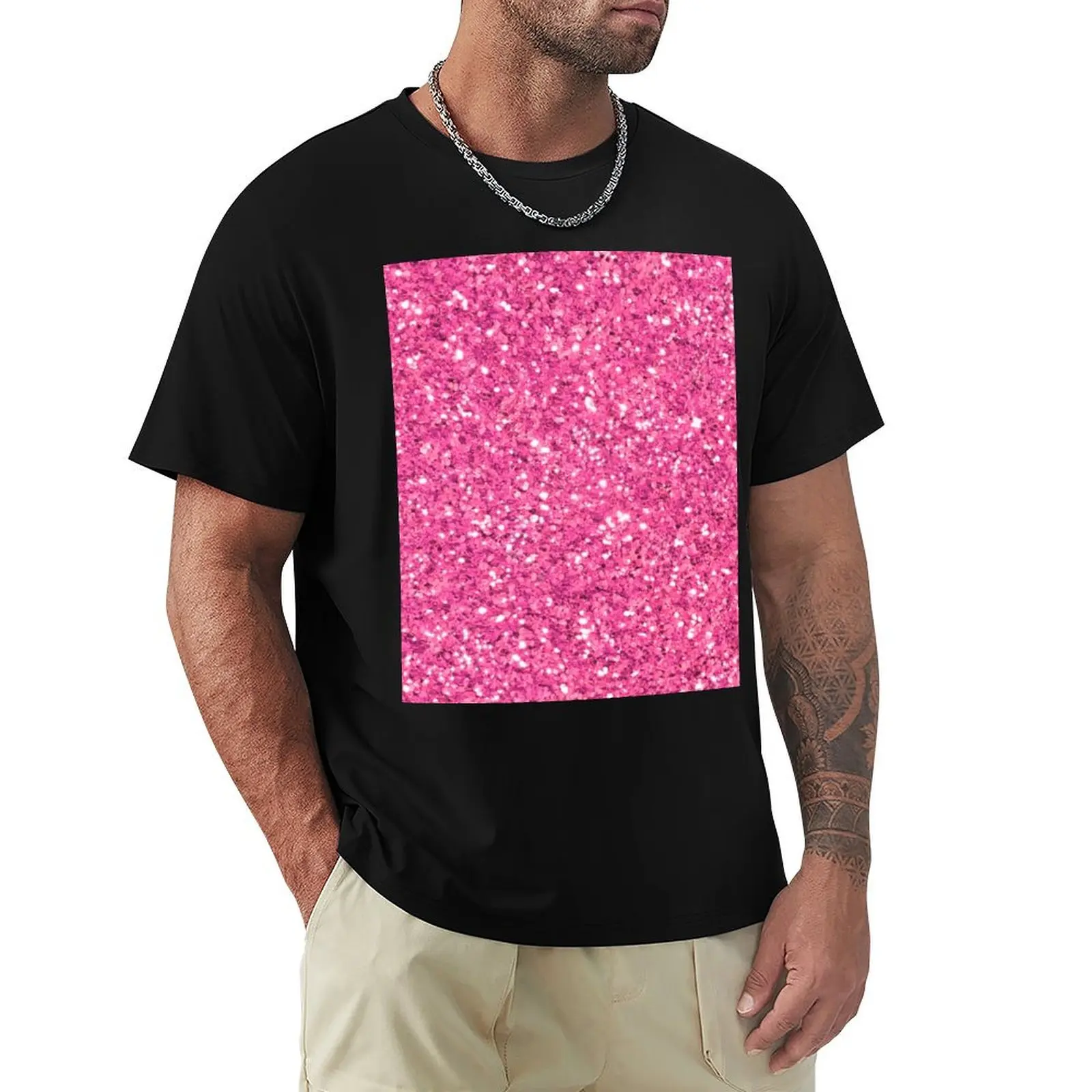 Pink glittering sparking sequins pattern illustration T-Shirt Halloween Casual T-Shirt
Pink glittering sparking sequins pattern illustration T-Shirt Halloween Casual T-Shirt