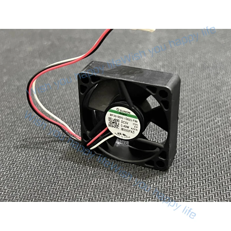 L... for SUNON MF35100V2-1D02U-F99 3510 DC5V 0.49W 3-Pin Silent Cooling Fan
L... for SUNON MF35100V2-1D02U-F99 3510 DC5V 0.49W 3-Pin Silent Cooling Fan
