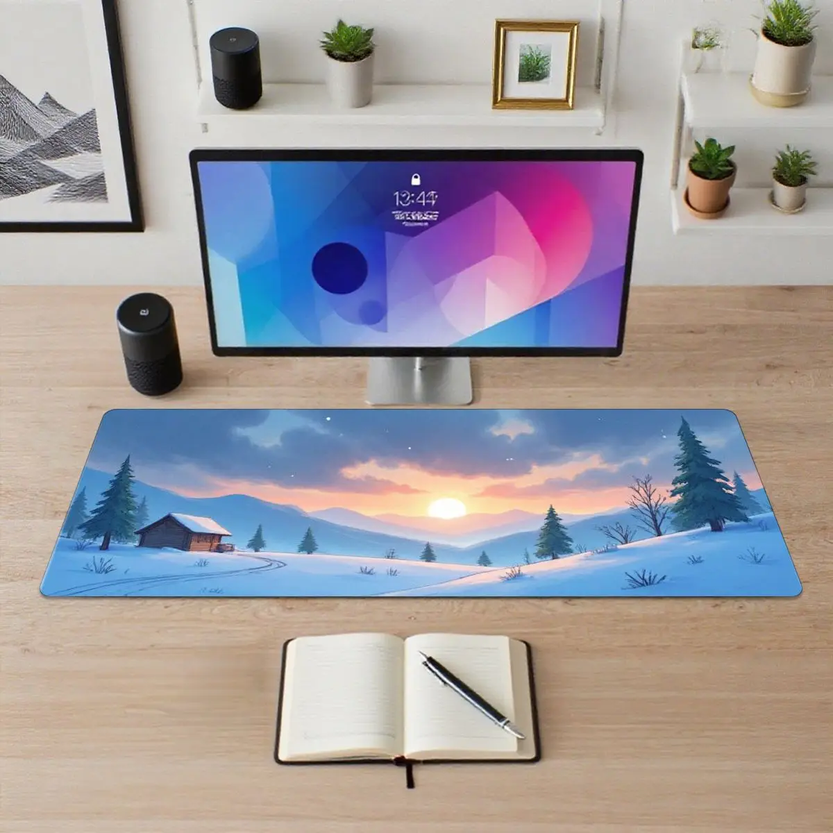 Leisurely Snow & Sunset Winter Mouse Desk Pad Smooth Texture Best for Office Study Boost Vibe Suitable for Holidays & Home
Leisurely Snow & Sunset Winter Mouse Desk Pad Smooth Texture Best for Office Study Boost Vibe Suitable for Holidays & Home